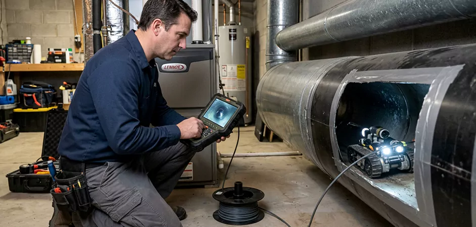 Robotic Duct Inspection in Edinburg, TX