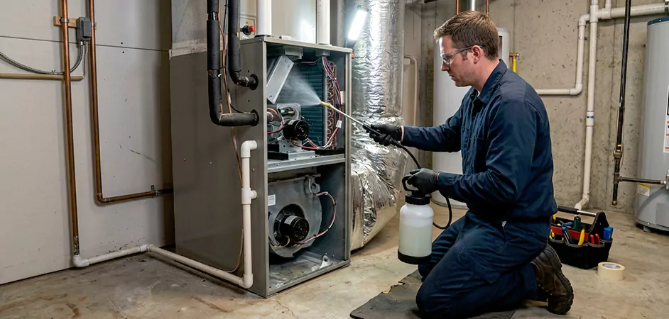 Air Handler Antimicrobial Treatment in Edinburg