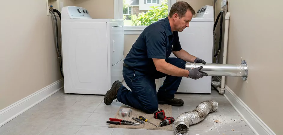 Dryer Vent Replacement in Edinburg