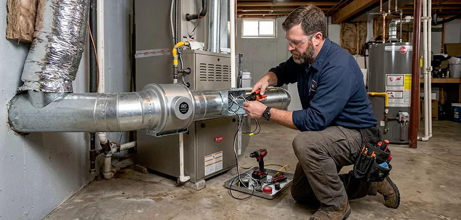 Booster Fan Installation in Edinburg