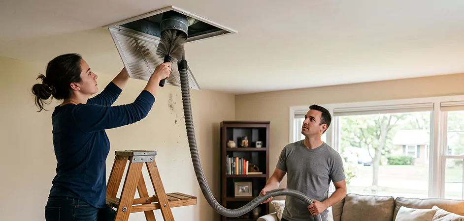 Roof and Wall Exhaust Cap Cleaning in Edinburg