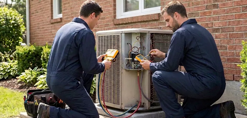 Heat Pump Inspection in Edinburg