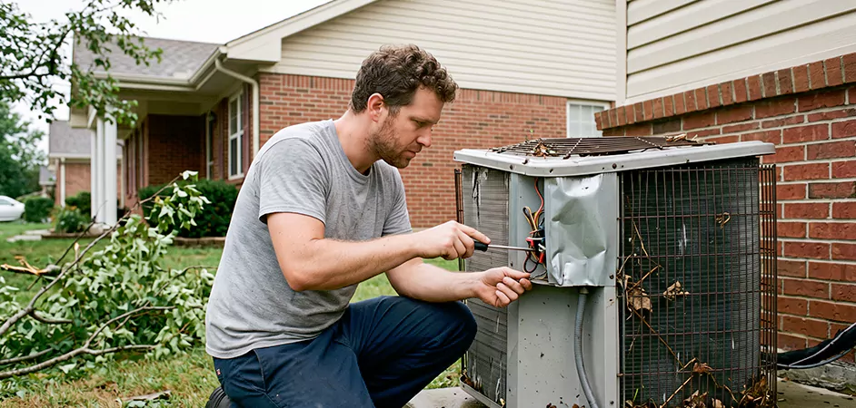 Storm Damage HVAC Restoration in Edinburg