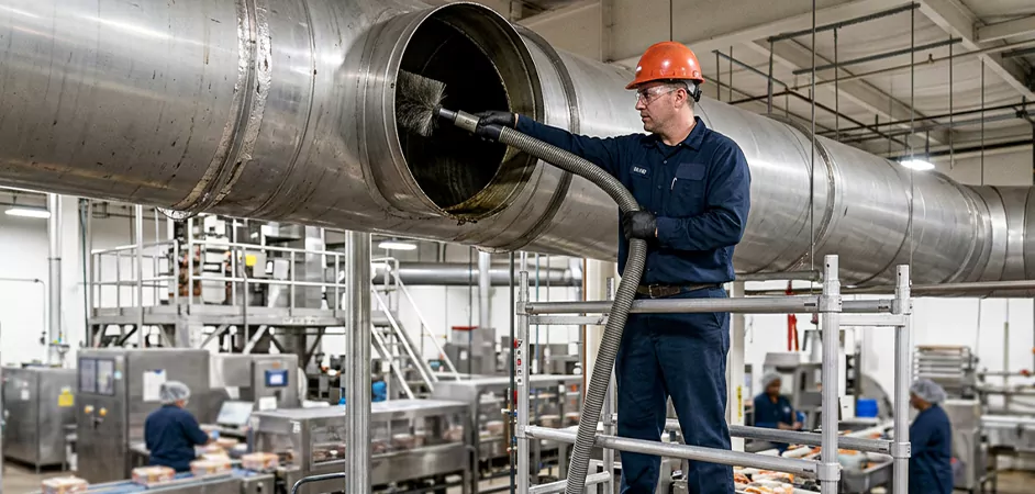 Food Processing Facility Duct Cleaning in Edinburg