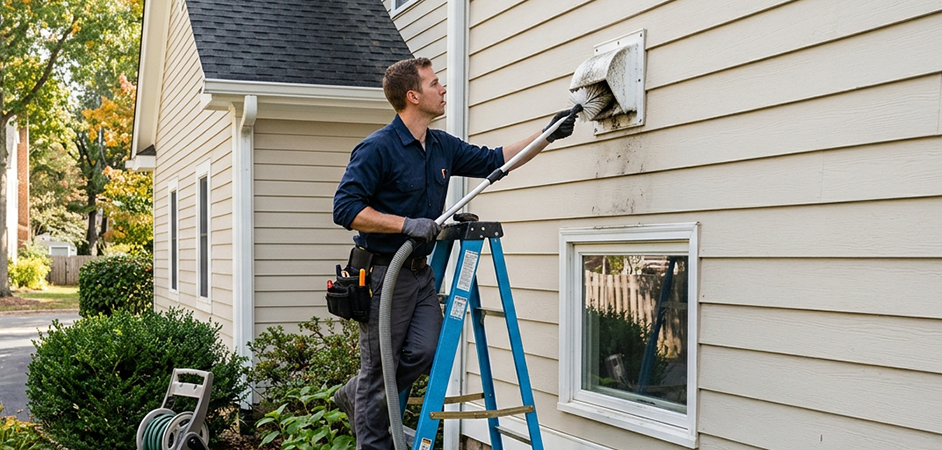 Exterior Vent Cap Cleaning in Edinburg